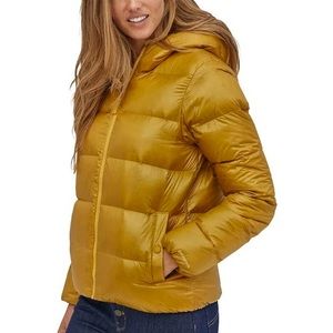 Patagonia Raven Rocks Hoody Puffer Jacket - Gold Size Small